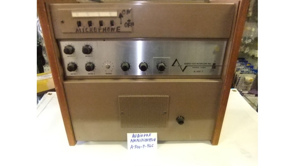 Audiovox A-500-T-4LC vintage amplifier .